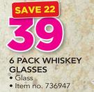 6 Pack Whiskey Glasses