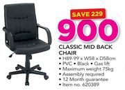 Classic Mid Back Chair