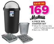MissMolly 4 Piece Bin Starter Set