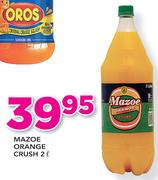 Mazoe Orange Crush-2Ltr