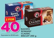  Bakers Romany Classic Biscuit-2x200g