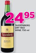 Tassenberg Dry Red Wine-750ml