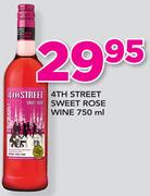 4th Street Sweet Rose Wine-750ml