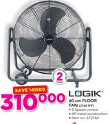 Logik 60cm Floor Fan LT-601FF