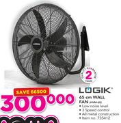 Logik 65mm Wall Fan HVM-65