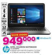 HP Intel Celeron Notebook 15-AY008NI