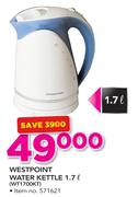 Westpoint 1.7Ltr Water Kettle WT1700KT