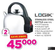 Logik 4.3Ltr Stainless Steel Kettle LGK-131