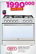 Defy 5 Burner Gas Electric Stainless Steel DGS161