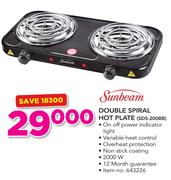 Sunbeam Double Spiral Hot Plate SDS-200BB