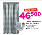 Always Home Jacquard Stiple Duck Curtain 230x218