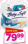 Baby Soft 2 Ply Toilet Tissue-18's Per Pack