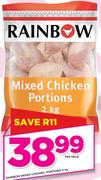 Rainbow Mixed Chicken Portions-2Kg Per Pack