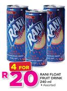 Rani Float Fruit Drink Assorted-4x240ml