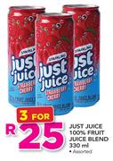 Just Juice 100% Fruit Juice Blend Assorted-3x330ml