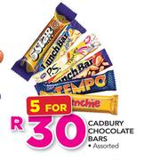 Cadbury Chocolate Bars Assorted-For 5