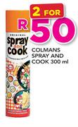 Colmans Spray And Cook-2x300ml