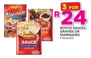 Royco Sauces, Gravies Or Marinades Assorted-For 3