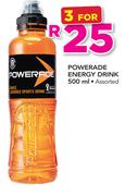 Powerade Energy Drink Assorted-3x500ml