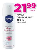 Nivea Deodorant Assorted-150ml
