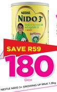 Nestle Nido 3+ Growing Up Milk-1.8Kg