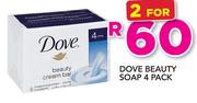 Dove Beauty Soap-2x4 Pack