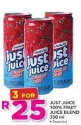 Just Juice 100% Fruit Juice Blend-3 x 330ml