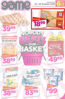 Game Western Cape : Fresh Leaflet (25 Oct - 30 Oct 2016), page 1