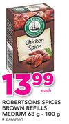 Robertsons Spices Brown Refills Medium 68g-100g
