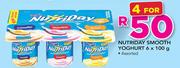 Nutriday Smooth Yoghurt-4 x 6 x 100g
