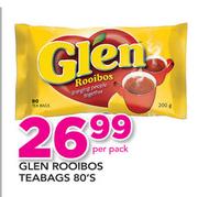 Glen Rooibos Teabags-80's Pack