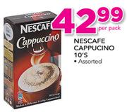 Nescafe Cappucino Assorted-10's Pack