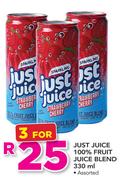 Just Juice 100% Fruit Juice Blend 330ml-For 3