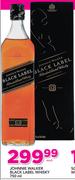 Johhnie Walker Black Label Whisky-750ml Each