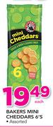 Bakers Mini Cheddars-6's Pack