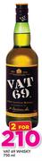 Vat 69 Whisky-2 x 750ml