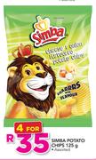 Simba Potato Chips Assorted-4 x 125g