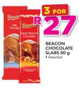 Beacon Chocolate Slabs-3 x 80g