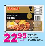Eskort Rindless Bacon-200g Each