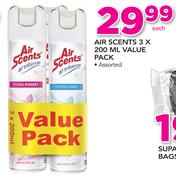 Air Scents Value Pack Assorted-3x200ml Each