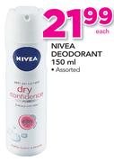 Nivea Deodorant Assorted-150ml
