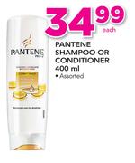 Pantene Shampoo Or Conditioner Assorted-400ml