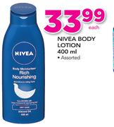 Nivea Body Lotion Assorted-400ml