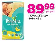 Pampers New Baby-43's Per Pack
