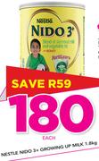 Nestle Nido 3+ Growing Up Milk-1.8Kg