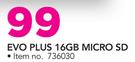 Samsung Evo Plus 16GB Micro SD