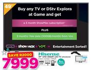 Hisense 49" UHD Smart LED TV 49K300UW