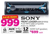 Sony Front Loader CDX G1151U