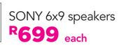 Sony 6 x 9 Speakers