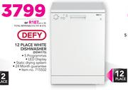 Defy 12 Place White Dishwasher DDW175